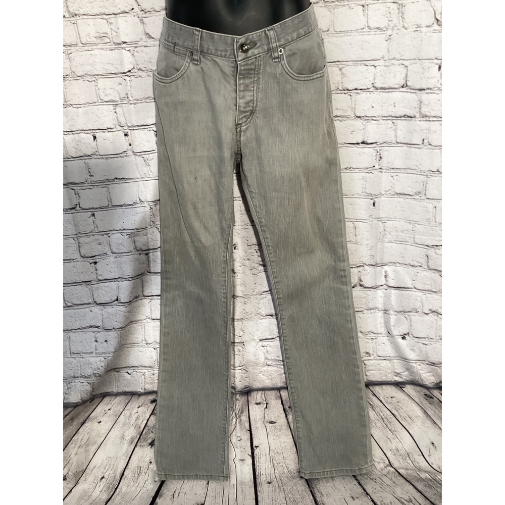 KR3W K-Slim Grey Denim Jeans Mens 32x31 Slim Fit Skateboarding Pants